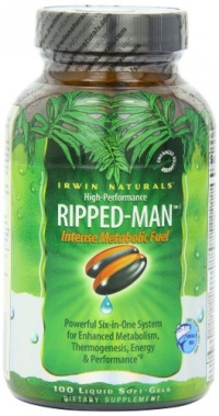 Irwin Naturals High-Performance Ripped-Man, 100-Soft-Gel Bottle