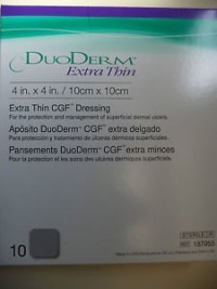 Convatec DuoDERM CGF Extra Thin Dressing 4x4, 10/Pack