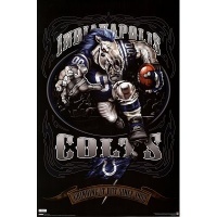 Indianapolis Colts Mascot Poster Grind Since 1953 4844