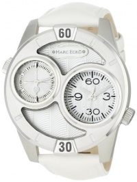 Marc Ecko Men's E16584G3 The Maestro White Leather Strap Watch