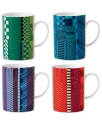 Make your table a masterpiece. Royal Doulton's Paolozzi mugs are covered with vibrant graphic designs inspired by the work of Sir Eduardo Paolozzi, a pivotal figure in pop art history.