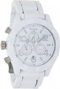 Nixon 42-20 Chrono Watch All White/Silver, One Size