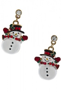 TIFFANY & ZARA CHRISTMAS SNOWMAN EARRINGS