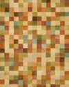 Liora Manne Petra Squares Rug, 9 by 12-Feet, Pastel