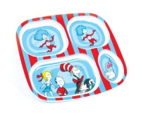 Bumkins Dr. Seuss Melamine Dishware, Blue Cat in the Hat