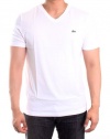 Lacoste Mens Short Sleeve Pima Jersey Vneck Tshirt Style: TH6604-51-001 Size: XXL