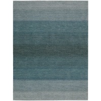 Calvin Klein Home GLO01 CK206 Linear Glow Rectangle Handmade Rug, 5.3 by 7.5-Inch, Aqua