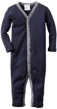 Splendid Littles Unisex-Baby Newborn Always Solid Long Romper, Navy, 6-12 Months