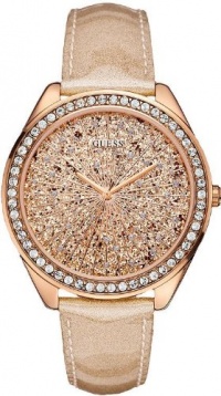 GUESS Women's U0155L1 Rose Gold-Tone Dazzling Sport Watch