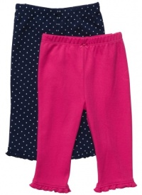 Carter's Baby Girls Essential 2-pack Pull-on Pants (NB-24M)