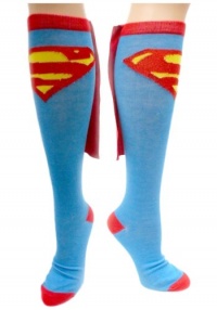 Superman Cape Knee High Socks