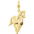 CleverEve Designer Series 14K Yellow Gold 2 grams Polished Horse Charm