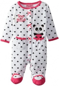 Carter's Watch the Wear Baby-Girls Newborn Panda Coverall, Dark Pink, 3-6 Months