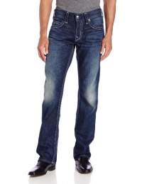 True Religion Men's Bobby Straight Fit Bluestone Big QT Jean in Wind Blown