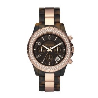 Michael Kors Women's MK5416 Madison Chronograph Tortoise and Rose Gold Watch