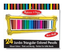 Melissa & Doug Jumbo Triangular Colored Pencils (Set of 24)