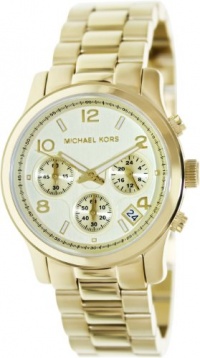 Michael Kors Midsized Chronograph Gold Tone Womens Watch MK5055