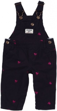 OshKosh B'gosh Schiffli Overall - Navy-6 Months