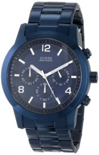 GUESS Men's U0123G3 Analog Display Quartz Blue Watch