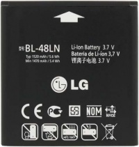 LG EAC61700601 Lithium Ion Battery for LG BL-48LN - Original OEM - Non-Retail Packaging - Black