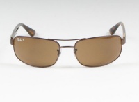 New Ray Ban RB3445 014/57 Brown/Crystal Brown Lens 61mm Polarized Sunglasses