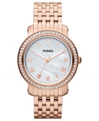 For days when a touch of sparkle is necessary, pair this Emma watch from Fossil with your loveliest of looks.