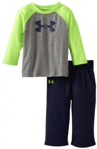 Under Armour Baby-Boys Infant Branded Raglan Set, Green/Blue, 12 Months