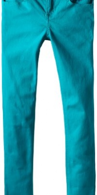 Baby Phat Girls 7-16 Embroidered Twill Pant, Dark Turquoise, 16