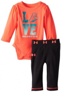 Under Armour Baby-Girls Newborn Love Cheer Bodysuit Set, NeoPulse, 6-9 Months