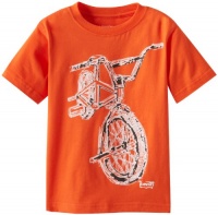 Levi's Boys 2-7 Toddler Bicycle Tee, Burnt Orange, 2T