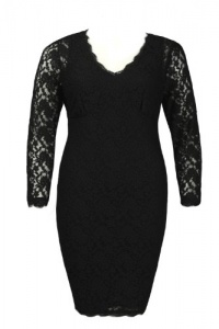 Adrianna Papell Women's Plus-size Long Sleeve Lace Dress-22w