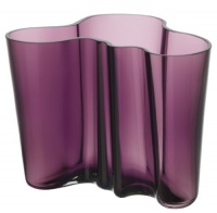 Iittala Aalto Vase, Dark Lilac, 4-3/4-Inch