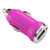 USB Car Charger Vehicle Power Adapter - Hot Pink for Apple iPhone 4 4G 16GB / 32GB 4th Generation