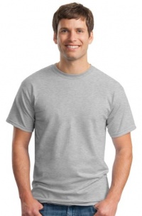 Gildan Men's Crewneck Short Sleeve T-Shirt, Ash, Large