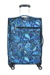 Ricardo Beverly Hills Luggage Sausalito Superlight 2.0 24-Inch 4W Expandable Spinner Upright, Rhythm/Blue Paisley, Large