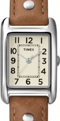 Timex Women's T2N905 Weekender Brown Leather Strap Watch