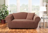 Sure Fit Stretch Stone 1-piece Sofa Slipcover, Chocolate