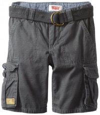 Levi's Boys 2-7 Cadet Cargo Short, Graphite, 7X