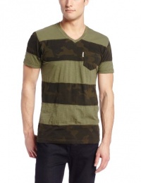 Marc Ecko Cut & Sew Men's Camo Cover V Neck