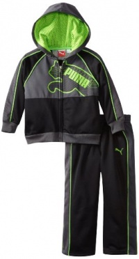 Puma - Kids Boys 2-7 Little Logo Fleece Hooded Set