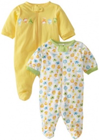 Gerber Unisex-Baby Newborn 2 Pack  Zip Front Sleep and Play