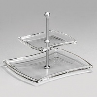 Walther Glass Winx 2-Tier Server, 9-1/4-Inch