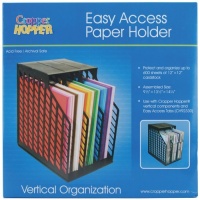 Advantus Cropper Hopper Easy Access Paper Holder, Black