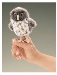 Folkmanis Mini Spotted Owl Finger Puppet