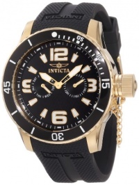 Invicta Men's 1792 Specialty Black Textured Dial Black Silicone Watch