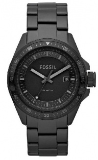 Fossil AM4373 Decker Stainless Steel Watch, Black