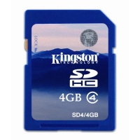 Kingston 4 GB Class 4 SDHC Flash Memory Card SD4/4GB