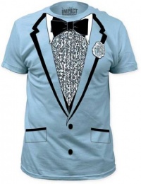 Impact Originals Retro Prom Blue Tux T-shirt