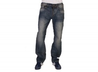 Buffalo by David Bitton Men's King Slim Boot Cut Blasted And Washed Jean