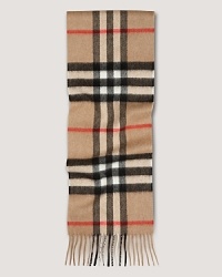 Burberry's signature check print takes form in soft, plush cashmere on this kids unisex scarf.